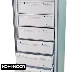 FREEZER VERTICAL KOH-I-NOOR KFVA25/8 ACERO 250LTS DIG. 7 CAJ. en internet