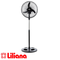 VENTILADOR DE PIE LILIANA VVPRN18 -18-PARR.METAL NEGRA ASPAS PLASTICAS