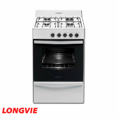 COCINA LONGVIE 12231B BLANCO C/HORNO VISOR MULTIGAS - comprar online