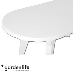 MESA OVAL GARDEN LIFE F445000 CHICAGO 170 BLANCA - comprar online