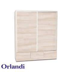 PLACARD ORLANDI 3123 PTAS CORREDIZAS CAJ A LA VISTA PREMIUM 1.82 ABEDUL