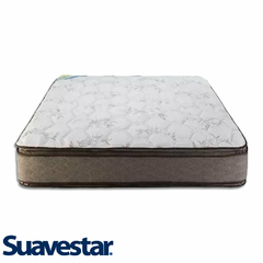 COLCHON RESORTE SUAVESTAR BOREAL BAMBOO PILLOW TOP 200X200X31 - comprar online