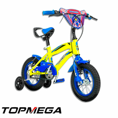 BICICLETA TOP MEGA CROSSBOY ROD.12 AMARILLO /AZUL - comprar online