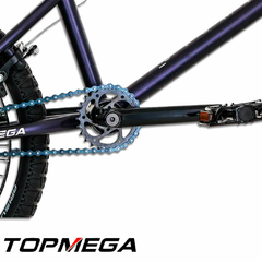 BICICLETA TOP MEGA BMX DIOMENES ACERP R20 VIOLETA/CELESTE en internet