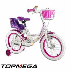 BICICLETA TOP MEGA NENA FLEXYGIRL ROD.16 BLANCO/VIOLETA - comprar online