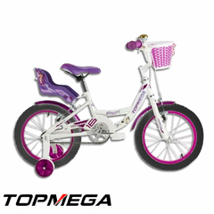 BICICLETA TOP MEGA NENA FLEXYGIRL ROD.16 BLANCO/VIOLETA en internet