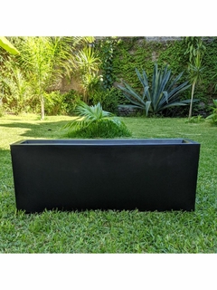 Jardinera 100x20x20 negro - comprar online