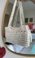 bolsa crochet blanca “cotton” - comprar en línea