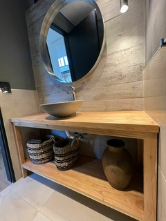 Mueble baño de madera dura - comprar online