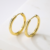 HOOPS DORADA CHAPADA ORO 14K