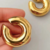 EARCUFF CHUNKY DORADO ACERO CHAPADO ORO 18K