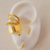 SET 4 EARCUFFS CHAPADO