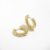 HOOPS CROISSANT SMALL CHAPADO EN ORO 14K en internet