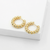 HOOPS CROISSANT SMALL CHAPADO EN ORO 14K