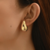 ARETES GOTAS GRANDES PLATEADO CHAPADO ORO 14K