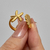 ANILLO ESTRELLA MAR ACERO INOXIDABLE CHAPADO ORO 18K - comprar online