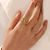 ANILLO CRUZADO ACERO INOXIDABLE CHAPADO ORO 18K - comprar online