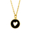 COLLAR CORAZÓN HUECO CHAPADO ORO 14K - comprar online