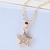 COLLAR ESTRELLA CON CIRCONES COVERGOLD