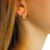 ARETES ACERO INOXIDABLE CHAPADO ORO 14K - comprar online