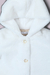 Casaco de pele off white com capuz na internet