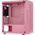 Imagem do Gabinete Gamer Aerocool Trinity Mini Rosa Lateral Vidro