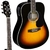 Violão Giannini GD1 EQ Eletroacústico Dreadnought Vintage Sunburst Satin - comprar online