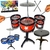 Bateria Infantil Acústica 5 Tambores Com Banquinho - comprar online