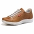 Sapatênis Casual Conforto Couro Marrom Claro - comprar online