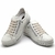 Sapatênis Casual Conforto Couro Off White - comprar online