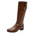 Bota Montaria Feminina Cano Longo Couro Comfort Havana - ECT2422COBDY