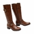 Bota Montaria Feminina Cano Longo Couro Comfort Havana - ECT2422COBDY - loja online