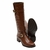 Bota Montaria Feminina Cano Longo Couro Comfort Havana - ECT2422COBDY - loja online