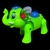 Imagem do Elefante De Brinquedo Com Som E Luz Musical Anda Led Animal