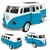 Imagem do Carrinho De Ferro Miniatura Kombi De Metal Abre A Porta Inativo