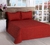 Cobre Leito Matelassado Classic Queen 03 Pçs Vermelho