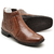 Botina Casual Conforto Couro Marrom - RT1601FLOCFE