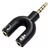 Adaptador Splitter Headset Fone Microfone P2xP3