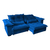 Sofá Retrátil e Reclinável Coliseu - Molas ensacadas - Espuma D33 - Fibra siliconada - Veludo Importado - Azul na internet