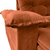 Imagem do Sofá Retrátil e Reclinável Coliseu - Molas ensacadas - Espuma D33 - Fibra siliconada - Veludo Importado - Terra Cota