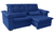 Sofá Retrátil e Reclinável 2,00m Roma - Veludo Importado - Espuma D33 Com Pillow Top - Azul - comprar online