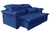 Sofá Retrátil e Reclinável 2,00m Roma - Veludo Importado - Espuma D33 Com Pillow Top - Azul - Sofabrica Estofados - Seu Conforto Começa Aqui!