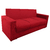 Sofá Smart 3 lugares almofadas soltas Vermelho na internet
