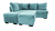 Sofá de canto com chaise central - 6 Posições Diferentes - Espuma D33 - Veludo - Tiffany - Sofabrica Estofados - Seu Conforto Começa Aqui!