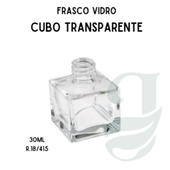 FRASCO VD 30ml R.18/415 CUBO TRANSP