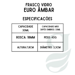 FRASCO VD 30ml R.18 EURO AMBAR - loja online