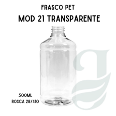 FRASCO PET 500ml R.28/410 MOD 21 TRANSP