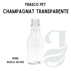 FRASCO PET 80ml R.20/410 CHAMPAGNAT TRANSP