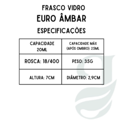 FRASCO VD 20ml R.18/400 EURO ÂMBAR - comprar online
