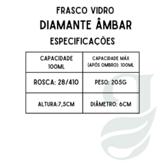 FRASCO VD 100ml R.28/410 DIAMANTE ÂMBAR - comprar online